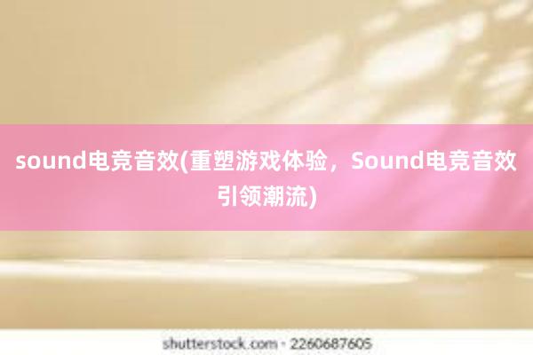 sound电竞音效(重塑游戏体验，Sound电竞音效引领潮流)