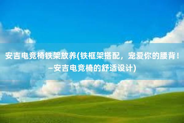 安吉电竞椅铁架放养(铁框架搭配，宠爱你的腰背！—安吉电竞椅的舒适设计)