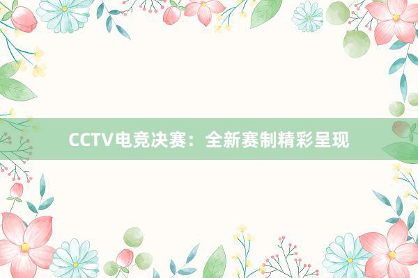 CCTV电竞决赛：全新赛制精彩呈现