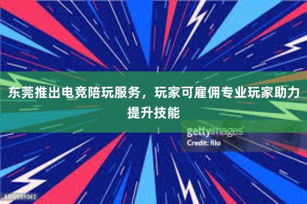 东莞推出电竞陪玩服务，玩家可雇佣专业玩家助力提升技能